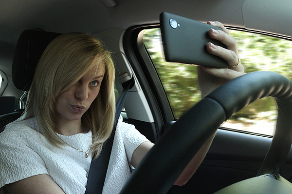 selfies al volante